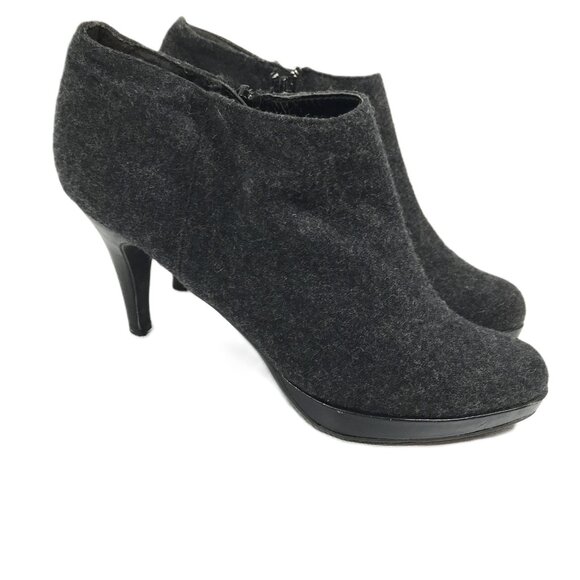 Wool Ankle Boots Gray Size 8.5 Candies - Picture 1 of 7